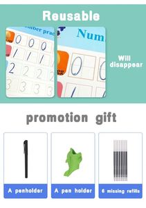 Customizable Multilingual Auto-Fade Handwriting Book, Reusable Grooved Calligraphy Practice Tracing Copybook - Product Image 4