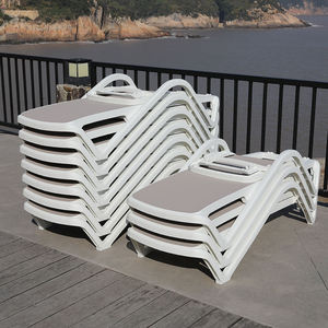 Tumbona Moderna <span class=keywords><strong>para</strong></span> Jardín o <span class=keywords><strong>Playa</strong></span>, Ajustable en 4 Posiciones, Reclinable con Múltiples Alturas - Product Image 4