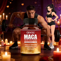 OEM Capsules de Maca, Ashwagandha et Ginseng 7-en-1 – Mélange Herbal Premium Végétalien pour Adultes, Faible en Gras, Complément Alimentaire Énergisant