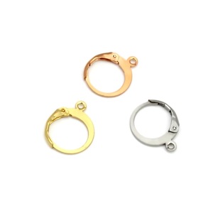 Ganchos para pendientes de acero inoxidable en forma de U, estilo francés, para la fabricación de pendientes, chapados en oro, plata y oro rosa, accesorios para joyería. - Product Image 2