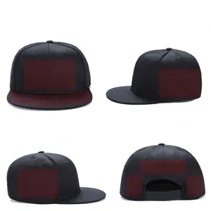 新款时尚低最小起订量个性化3d粉扑刺绣框架定制帽帽男士棒球帽男士户外运动帽