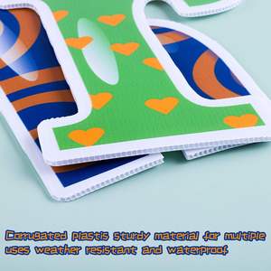 Signe de cour joyeux <span class=keywords><strong>anniversaire</strong></span> avec piquets signes en plastique d'âge personnalisés décorations d'<span class=keywords><strong>anniversaire</strong></span> résistantes aux intempéries pour la déco d'<span class=keywords><strong>anniversaire</strong></span> en plein air - Product Image 2