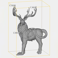 Statues d'animaux et modèles de chats en pierre artificielle personnalisés imprimés en 3D pour les événements de jardin intérieurs et d'église