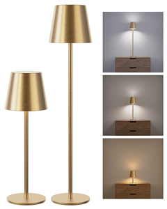 Lampes de table tactiles d'extérieur, lampe de bureau moderne pour chambre à coucher, lampe de table sans fil rechargeable pour bar et restaurant avec port de charge USB - Product Image 1