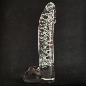 Leuke Realistische <span class=keywords><strong>Dildo</strong></span> Glas Levensechte Hard Masturbator Cock Penis Dikke Persoonlijke Zuignap Lichtgevende <span class=keywords><strong>Dildo</strong></span> Voor Vrouwen Genoegen - Product Image 5