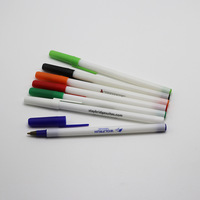 Budget classique Simple pas cher bas prix bi c marque stylo à bille bâton personnalisé, sérigraphie rouleau impression bâton stylo à bille
