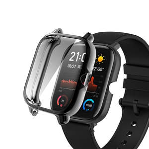 เคส TPU นิ่มฝาครอบสีเต็มรูปแบบชุบโลหะด้วยไฟฟ้า,เคสสำหรับนาฬิกา Huami <span class=keywords><strong>Amazfit</strong></span> <span class=keywords><strong>GTS</strong></span> <span class=keywords><strong>3</strong></span> - Product Image 1