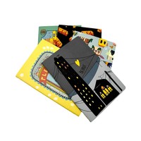 Juego de Cuadernos Promocionales Ecológicos Multicolor con Impresión UV, Encuadernación Cosida, Páginas Interiores Personalizadas para Escuelas y Capacitación, Venta al Por Mayor