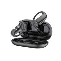Écouteurs Budi TWS True Open Ear avec affichage numérique intelligent, Bluetooth 5.4, indicateur de batterie LED, chipset JL, impression de logo personnalisable