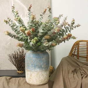 Plante d'eucalyptus artificielle Yihua Floral Art, 84 cm, style rétro français, décoration intérieure, arrangement de verdure - Product Image 3