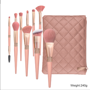 Ensemble de pinceaux de maquillage rose professionnel pinceaux de maquillage fond de teint fard à paupières Contour cosmétiques pinceaux cadeau - Product Image 4