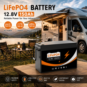 แบตเตอรี่ LiTime U204 12.8V 150Ah LiFePO4 สำหรับรถบ้าน 1.92kWh ระบบจ่ายไฟแบบ Deep Cycle พร้อม Smart BMS 6000+ รอบการใช้งาน IP65 สำหรับรถบ้านและรถมอเตอร์โฮม - Product Image 1