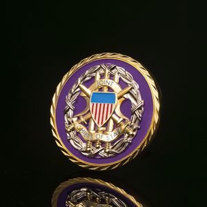 免费定制徽标镀金金属挑战币软珐琅钻石边传统铸造工艺纪念品 - Product Image 6