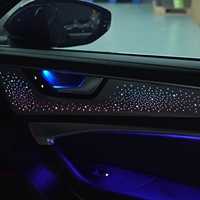 Éclairage intérieur et d'ambiance pour Audi A6L 2019-2024, haut-parleur lumineux d'ambiance pour voiture, éclairage d'ambiance pour l'espace des pieds de la voiture