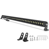 Barre lumineuse LED blanche à une seule rangée de 30 pouces, faisceau spot, étanche IP67, 150W, en aluminium moulé sous pression, accessoires UTV, neuf
