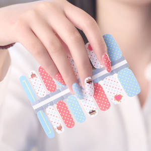 Autocollants pour ongles, lot de 10 pièces, avec bandes de vernis, en vinyle, pochettes de noël, vente en gros - Product Image 4