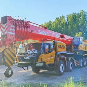 Grue sur camion Sany 100 tonnes en bon état, certifiée EPA, levage hydraulique efficace pour travaux de construction lourde - Product Image 1