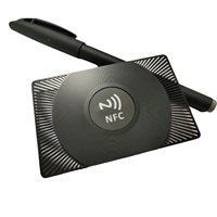 Tarjeta de Membresía VIP Personalizada, Chapada en Oro, Acero Inoxidable Esmerilado, NFC, Regalo Empresarial de Metal, Tarjeta con Impresión Digital