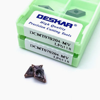 DCMT11T304 DCMT11T308 LF6018 LF6118 DCMT070204 DCMT070208 MV Tour CNC en acier inoxydable tournant en forme de triangle