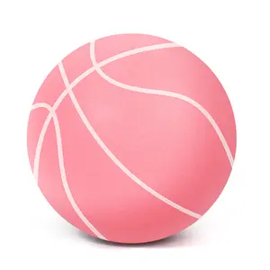 फैमिली फिटनेस साइलेंट बास्केटबॉल बॉल सॉफ्ट इलास्टिक कम शोर सॉफ्ट पु फोम बास्केटबॉल आकार 3/5/7 साइलेंट बास्केटबॉल