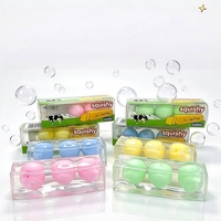 Jouet Squishy Boule de Riz Gluant, Pâte Cristalline Douce à Presser, Jouet Sensoriel Anti-Stress et de Décompression