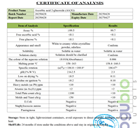 Aogubio fournit de la vitamine C stable pour éclaircir la peau AA2G Acide ascorbique 2-glucoside Cas.no 129499-78-1 Ascorbyl glucoside