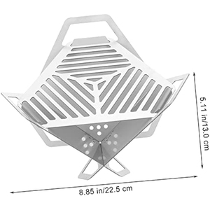 <strong>Best</strong> Portable Stainless Steel Non-Stick <strong>Tabletop</strong> <strong>Grill</strong> Mini Grilled Cheese Pre-Assembled Charcoal <strong>Grill</strong> for Outdoor Picnic - Product Image 2