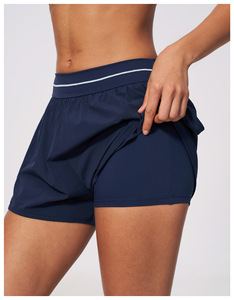 Shorts de yoga à séchage rapide effet seconde peau avec poches latérales, shorts de yoga push-up pour <span class=keywords><strong>femme</strong></span>, shorts de course - Product Image 3