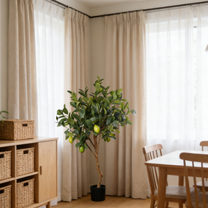 Árbol de Limón Artificial de Alta Simulación, Planta Artificial <span class=keywords><strong>en</strong></span> Maceta con Limones Verdes, Decoración Comercial para el Hogar y la Oficina - Product Image 2