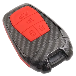 Carbon Fiber Car Remote Key Case Shell Holder For Soueast DX3 DX7 EV400 Lingzhi V5 Lingshi V6 Protective Key Cover