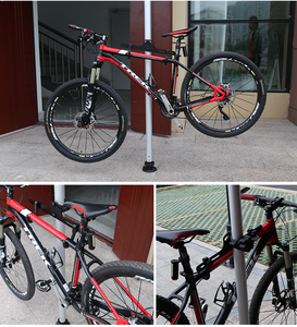 Soporte de Almacenamiento para <span class=keywords><strong>Bicicletas</strong></span> de Carretera de Aleación de Aluminio Resistente, Soporte de Estacionamiento para <span class=keywords><strong>Bicicletas</strong></span> de 3-4 m, de Piso a Techo - Product Image 3