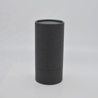 Coffret cylindrique en papier noir fait à la main, 1 pièce, bouteille de parfum, boîte-cadeau