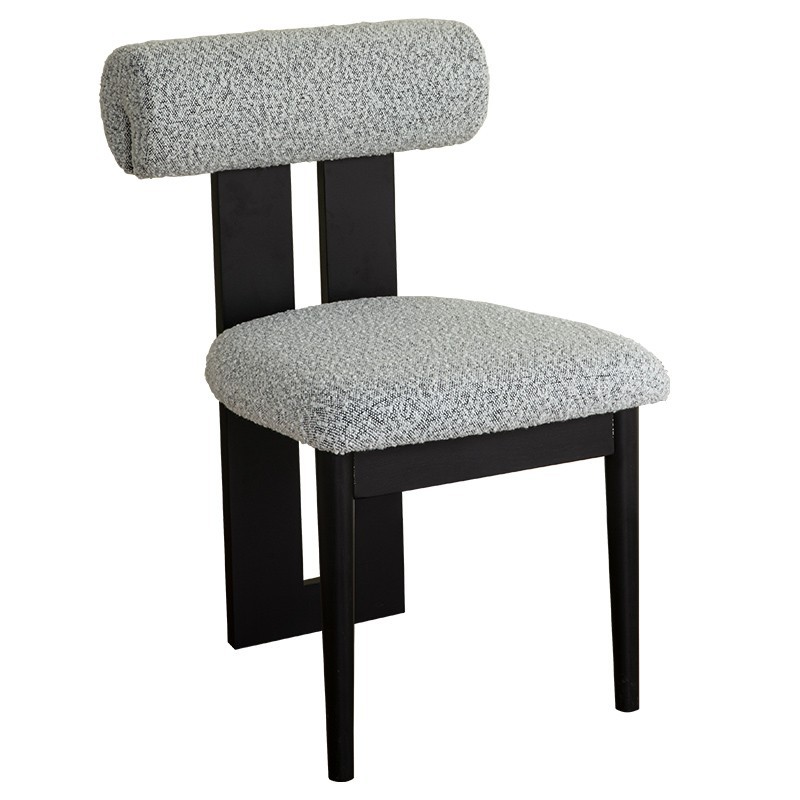 Black and gray cotton linen