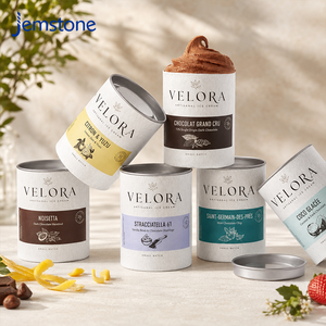 Custom Recyclable Food Grade Ice Cream Paper Tube for Food Packaging High Quality Round Cardboard Cylinder <b>Container</b> - Product Image 1