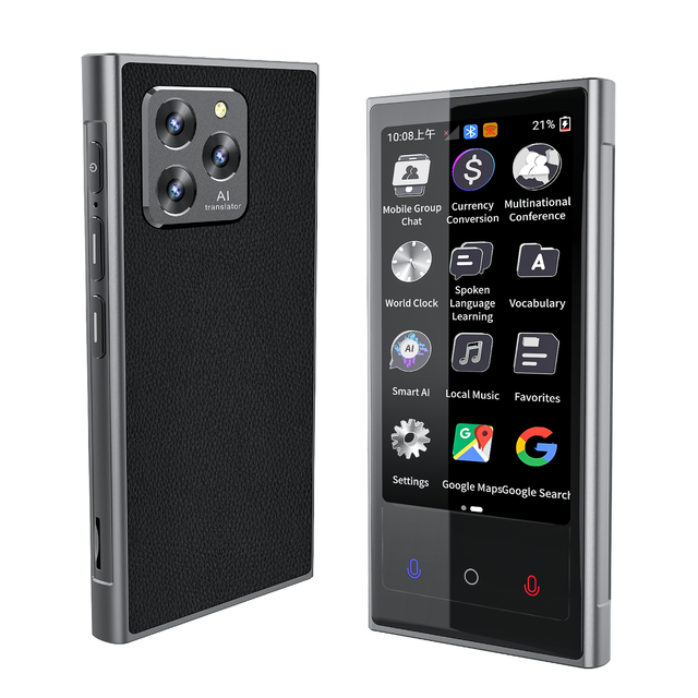 V2 Ai Mini Multi Language Support Real Time Translator Device 4.04-inch TFT Color Screen Android Wi-Fi Type-C Charging 24-hour