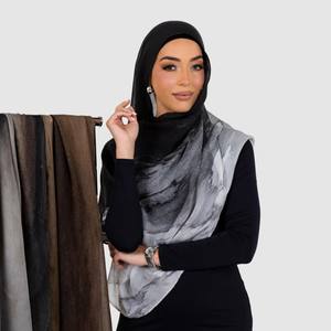 ผ้าพันคอโมดอลพิมพ์ลายดอกไม้ลายหินอ่อน2025ผ้าโพกหัวแบบชาติพันธุ์นิ่มสำหรับผู้หญิงมุสลิมผ้าฝ้ายเรยอนผ้าคลุมไหล่ดีไซน์ใหม่ - Product Image 2