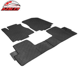 Tapis de sol en latex noir robuste pour Honda CR-V CRV 2012-2016, avant et deuxième rangée, style OEM, imperméables - Product Image 3