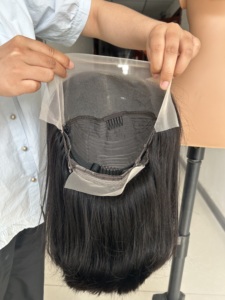 Wholesale200 % ngắn Bob Tóc Giả glueless ren phía trước Brazil tóc Trinh Nữ Cheveux tự nhiên tóc giả tóc con người cho phụ nữ da đen Nhà cung cấp - Product Image 3