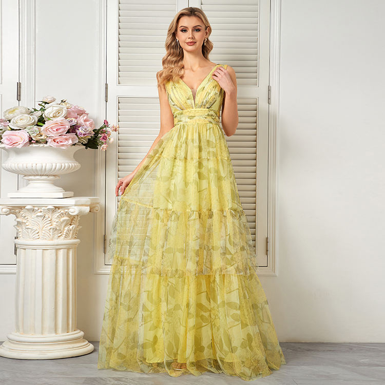 Elegant Yellow Bridesmaids Dresses Wholesale Custom