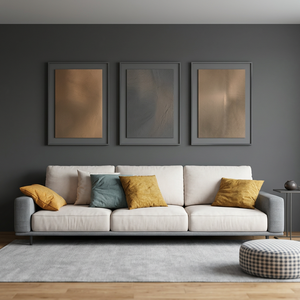 ARTFEB - Arte Mural Moderno Enmarcado en Madera para Sala de Estar, Dormitorio, Oficina, Decoración Hecha a Mano, Juego de 3 Impresiones de Retratos - Product Image 3
