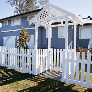 YuLong WPC PVC métal 2024 nouveauté pas cher élégant motif <span class=keywords><strong>de</strong></span> bande conception personnalisée clôture <span class=keywords><strong>de</strong></span> jardin pour résidentiel - Product Image 1