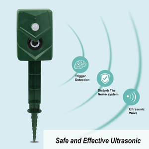 <span class=keywords><strong>Répulsif</strong></span> à ultrasons solaire extérieur amélioré pour animaux avec détection de mouvement étanche à la lumière dissuasive pour effrayer les cerfs de chien - Product Image 6