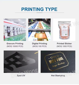 ถุงบรรจุภัณฑ์กาแฟแบบก้นแบน ทำจากกระดาษคราฟท์เคลือบฟอยล์อะลูมิเนียม พิมพ์ลายตามสั่ง พรีเมียม พร้อมโลโก้ส่วนตัว สำหรับร้านกาแฟ - Product Image 6