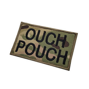 Cung cấp máy thêu Phù Hiệu tiếng Anh Thư Ouch Pouch móc vòng lặp các bản vá lỗi - Product Image 5