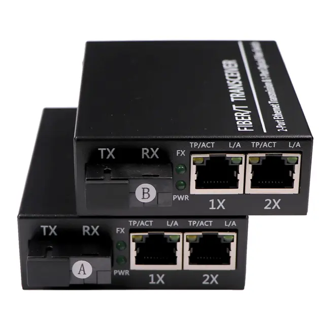 1000M Ethernet electronic equipment optic fiber media converter 2 ethernet 1 ports 20KM