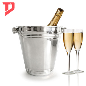Cubo de hielo para licores, champán, oro rosa, Metal, acero inoxidable, reutilizable, Italia, whisky comercial, obsequios minimalistas para exteriores - Product Image 4