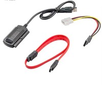 Cable USB 2.0 a IDE/SATA tres en uno, cable adaptador USB, cable adaptador para disco duro