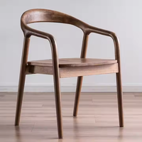 JP Bilido Chaise de salle à manger en bois massif Fauteuil de maison Nordic Simple Back Study Chaise de salle à manger pour restaurants