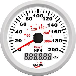 Compteur de vitesse GPS 85 mm 200 km/h Jauge analogique pour yacht bateau camping-car voiture Conversions Instrument de mesure de vitesse - Product Image 2