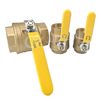 Válvula de Bola Roscada de Latón de 3" 2" FIP UL / CS para Agua, Aceite y Gas